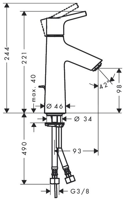 Смеситель Hansgrohe Talis S 72021000