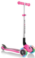 Самокат Globber Primo Foldable Lights розовый (432-110)
