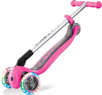 Самокат Globber Primo Foldable Lights розовый (432-110)