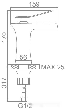 Смеситель Ledeme L1055-23