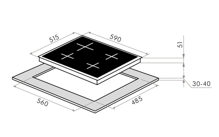 Варочная панель Maunfeld EGHG.64.43CB/G