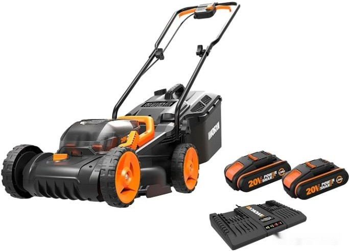 Газонокосилка Worx WG779E (с 2-мя АКБ)