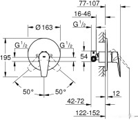 Смеситель Grohe Bauedge 29078001