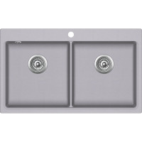 Кухонная мойка AquaSanita Magna SQM 200 202 AW alumetallic