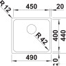 Кухонная мойка Blanco Solis 450-U 526120 (полированная)
