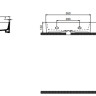 Умывальник Quarter Bath Cross Line 70CL23055