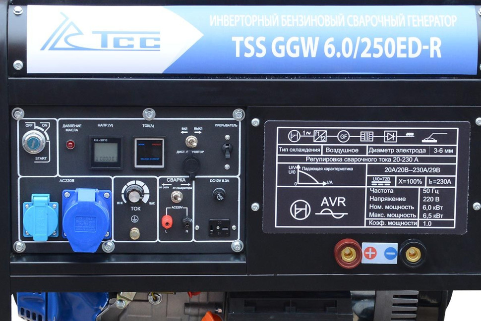 Генератор ТСС GGW 6.0/250ED-R