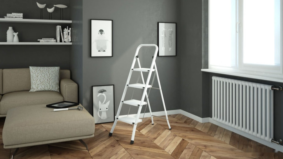 Лестница-стремянка Colombo Factotum 4 Steel G110L04W (4 ступени)