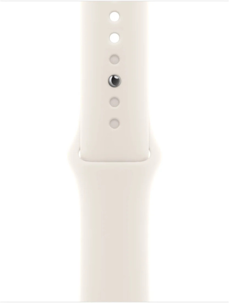 Умные часы Apple Watch SE 3 40 мм (алюминиевый корпус, звездный свет/звездный свет, спортивный силиконовый ремешок S/M)