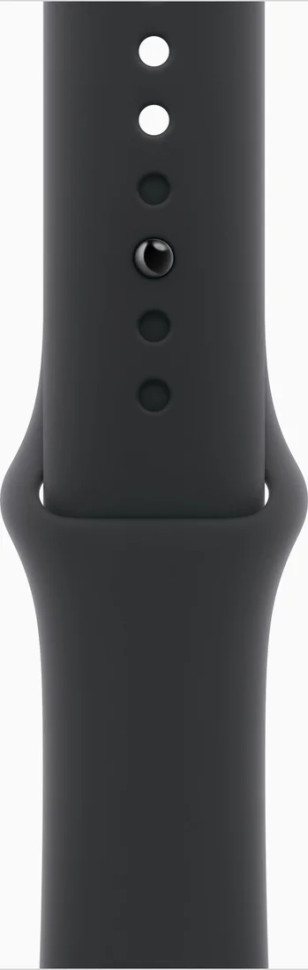 Умные часы Apple Watch Series 11 46 мм (алюминиевый корпус, черный/черный, спортивный силиконовый ремешок M/L)