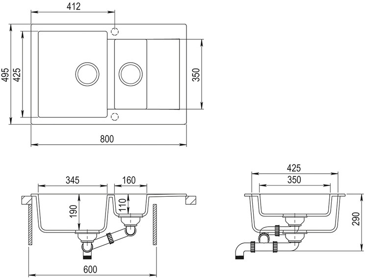 Кухонная мойка Teka Clivo 60 B-TQ белый