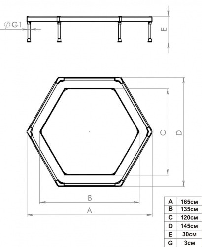 Батут Leco-IT Home 160 см