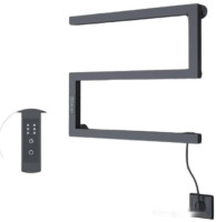 Полотенцесушитель Granula Квадро Снейк 43x50 (терморегулятор, черный матовый)