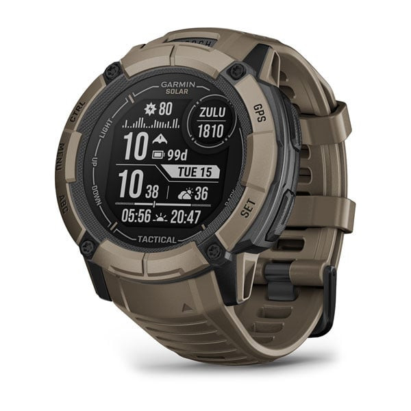 Умные часы Garmin Instinct 2x Solar Tactical Edition (светло-коричневый)