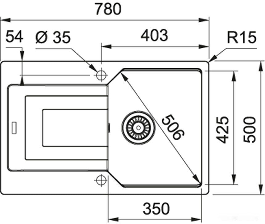 Кухонная мойка Franke UBG 611-78 (белый)
