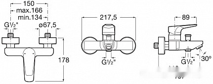 Смеситель Roca Atlas 5A0290C0M