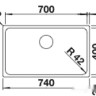 Кухонная мойка Blanco Solis 700-U 526125 (полированная)