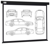 Проекционный экран Cactus Wallscreen 213x213 CS-PSW-213X213-BK