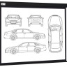 Проекционный экран Cactus Wallscreen 213x213 CS-PSW-213X213-BK