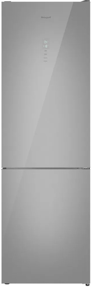 Холодильник Weissgauff WRK 195 D Full NoFrost Dark Grey Glass