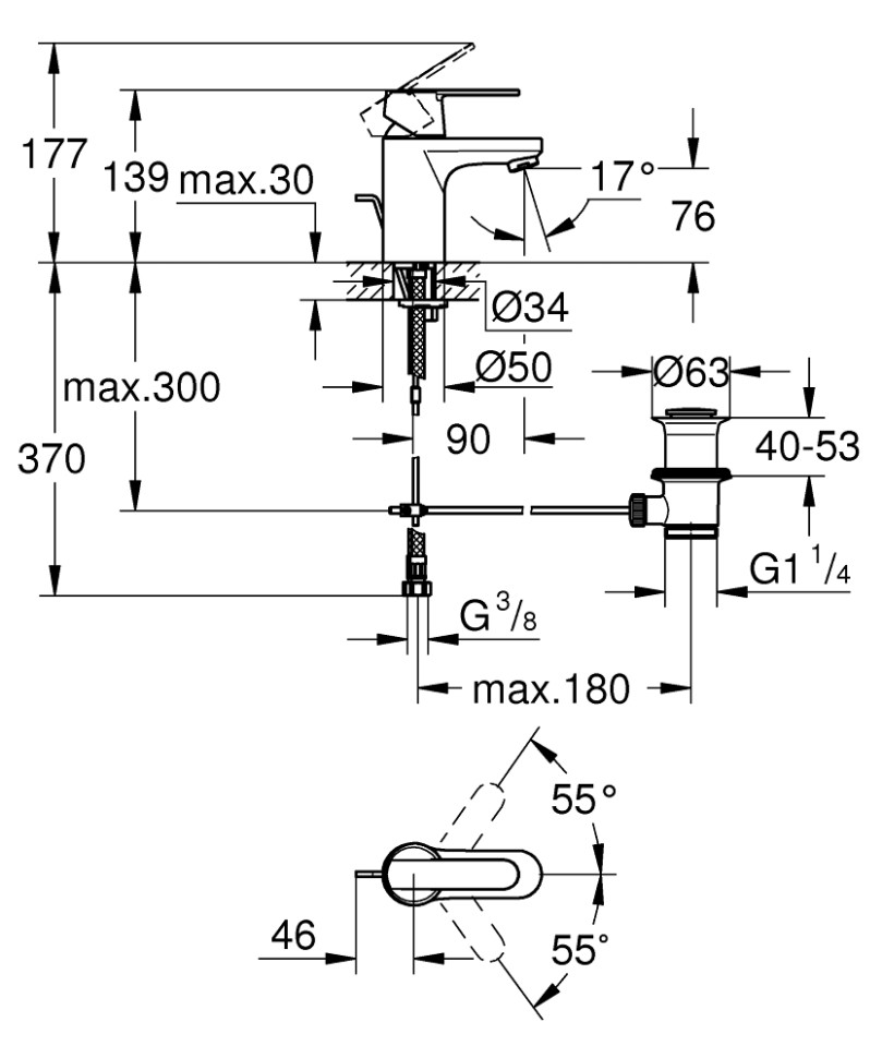 Смеситель Grohe Get 32883000