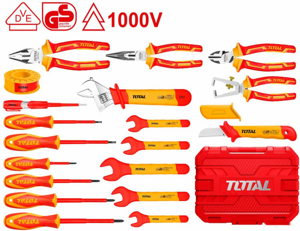 Универсальный набор инструментов Total THKITH1901 (19 предметов)