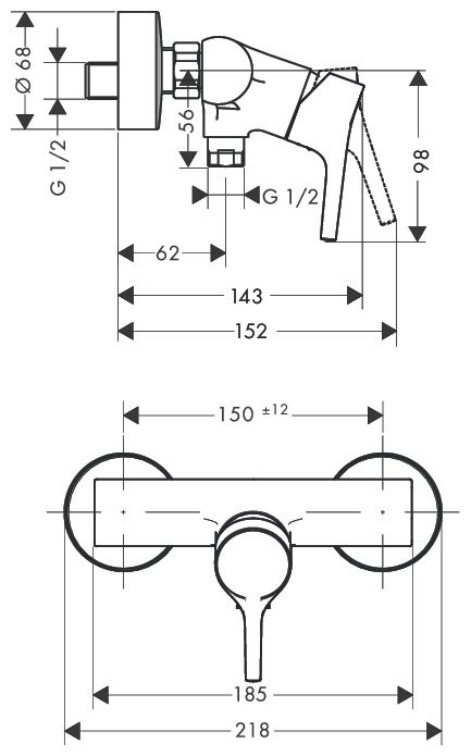 Смеситель Hansgrohe Talis S 72600000