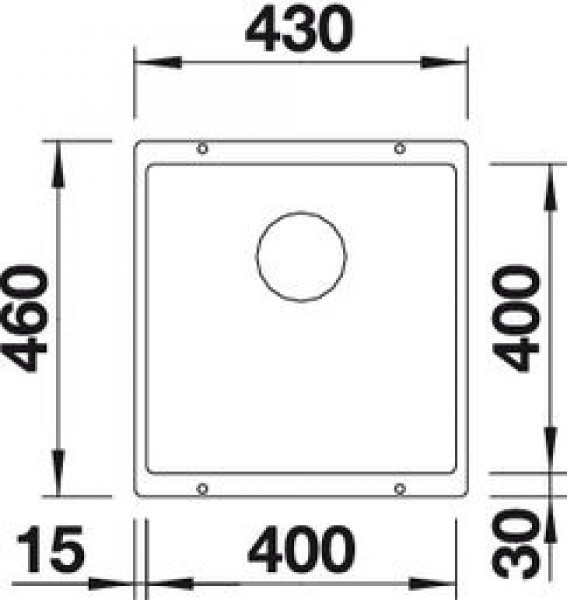 Кухонная мойка Blanco Subline 400-U (Black)