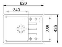 Кухонная мойка Franke Malta BSG 611-62 оникс