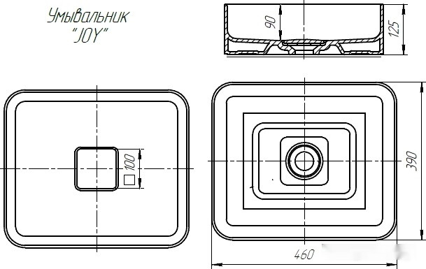 Умывальник dreja Джой