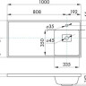 Умывальник Акватон Лайн 100 1A72073KLF010