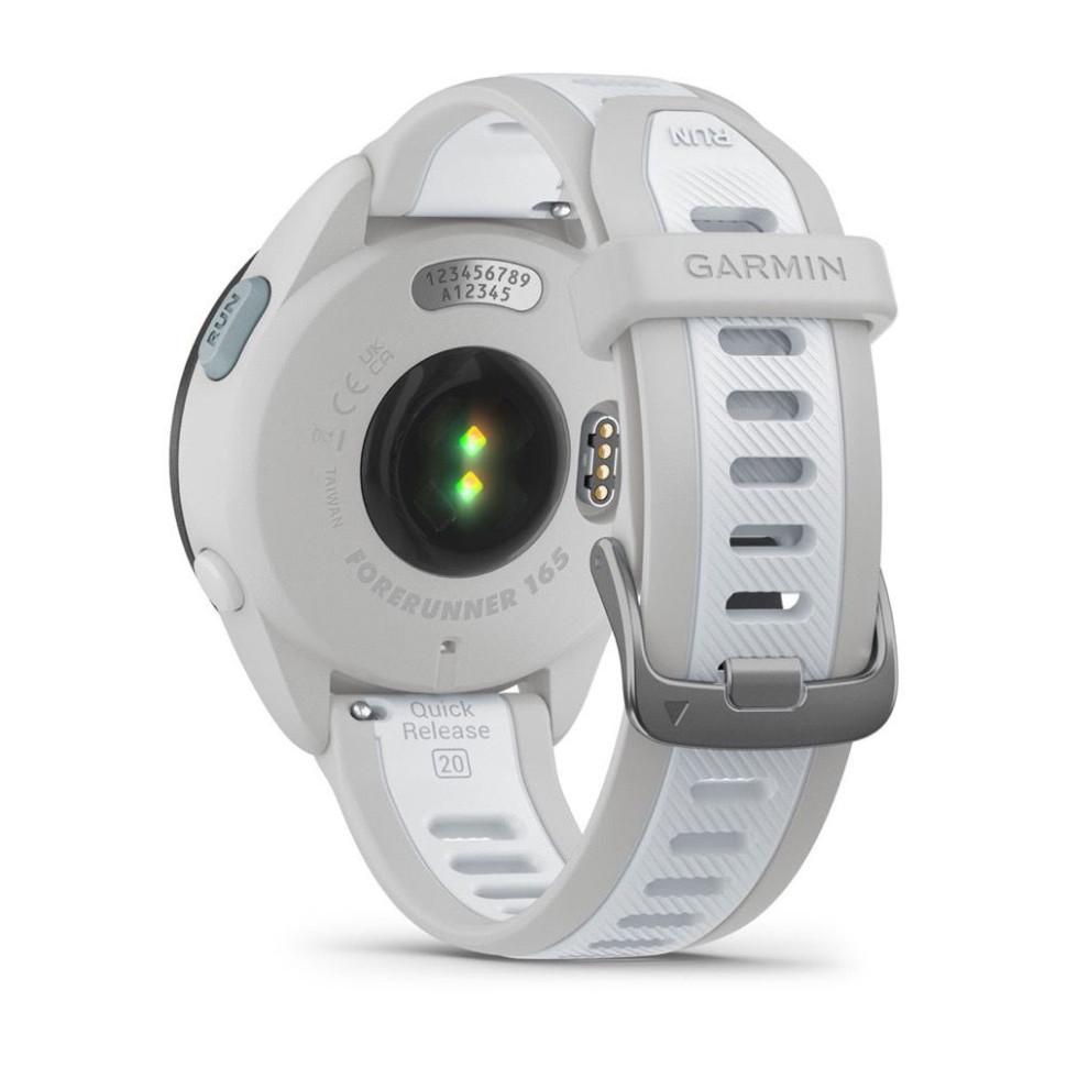 Умные часы Garmin Forerunner 165 (туманно-серый/белый камень)