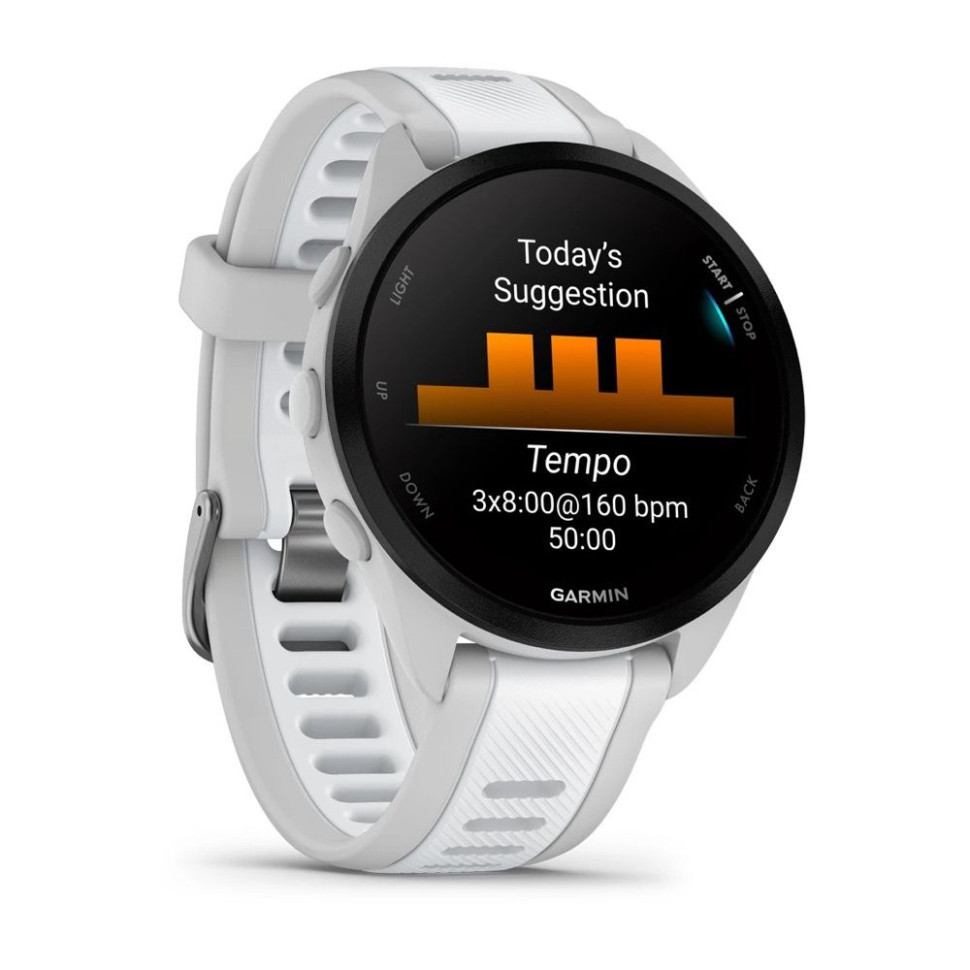 Умные часы Garmin Forerunner 165 (туманно-серый/белый камень)