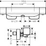 Смеситель Hansgrohe Ecostat E 15773000