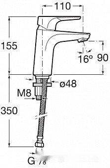 Смеситель Roca Atlas 5A3290C0M