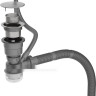 Кухонная мойка Roxen Simple 560220-50-GR сатин/текстурная (с коландером и дозатором)