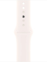 Умные часы Apple Watch Series 11 46 мм (алюминиевый корпус, розовое золото/легкие румяна, спортивный силиконовый ремешок S/M)