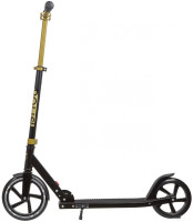 Самокат Novatrack Polis 230 Pro Rubber 230.POLIS.GD20 (черный/золотистый)