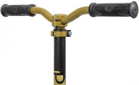 Самокат Novatrack Polis 230 Pro Rubber 230.POLIS.GD20 (черный/золотистый)