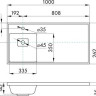 Умывальник Акватон Лайн 100 1A72853KLF01L