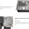 Кухонная мойка Schtoff Best Decor Black 5550