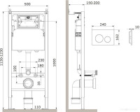 Система инсталляции Am.Pm I012709.0101 (белый глянцевый)