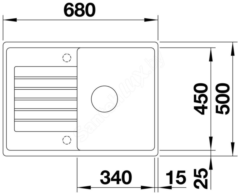 Кухонная мойка Blanco ZIA 45 S Compact антрацит 524721