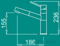 Смеситель Elleci Reno M73 Titanium