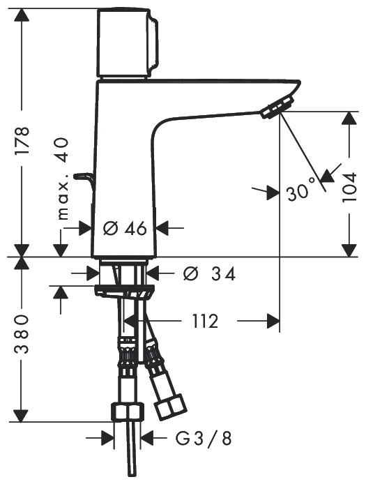 Смеситель Hansgrohe Talis Select E 71750000