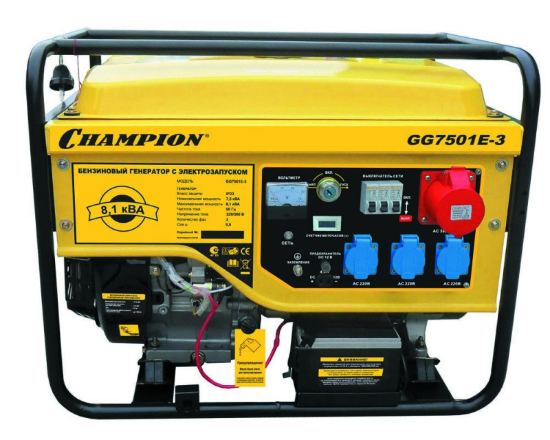 Генератор Champion GG7501E-3