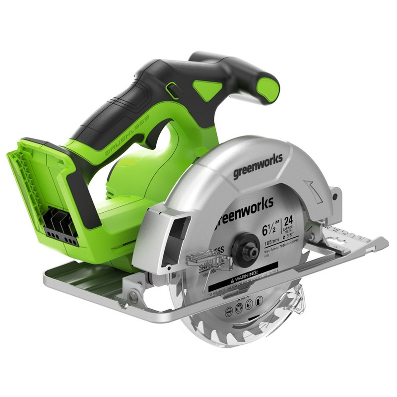 Дисковая (циркулярная) пила Greenworks GD24CS165 1501607 (без АКБ)