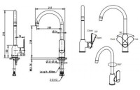 Смеситель Bravat Louise F7191183CP-RUS
