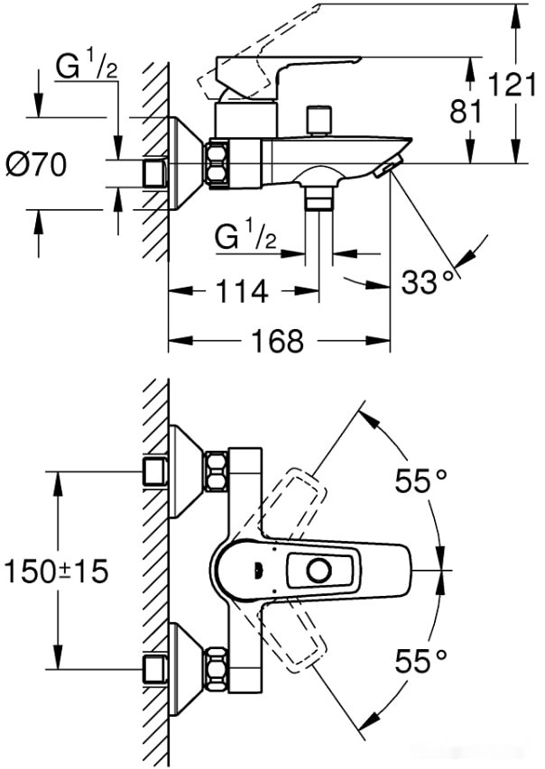 Смеситель Grohe Bauloop 23602001