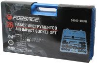 Набор трещотка с головками Forsage F-68262-9MPB (26 предметов)